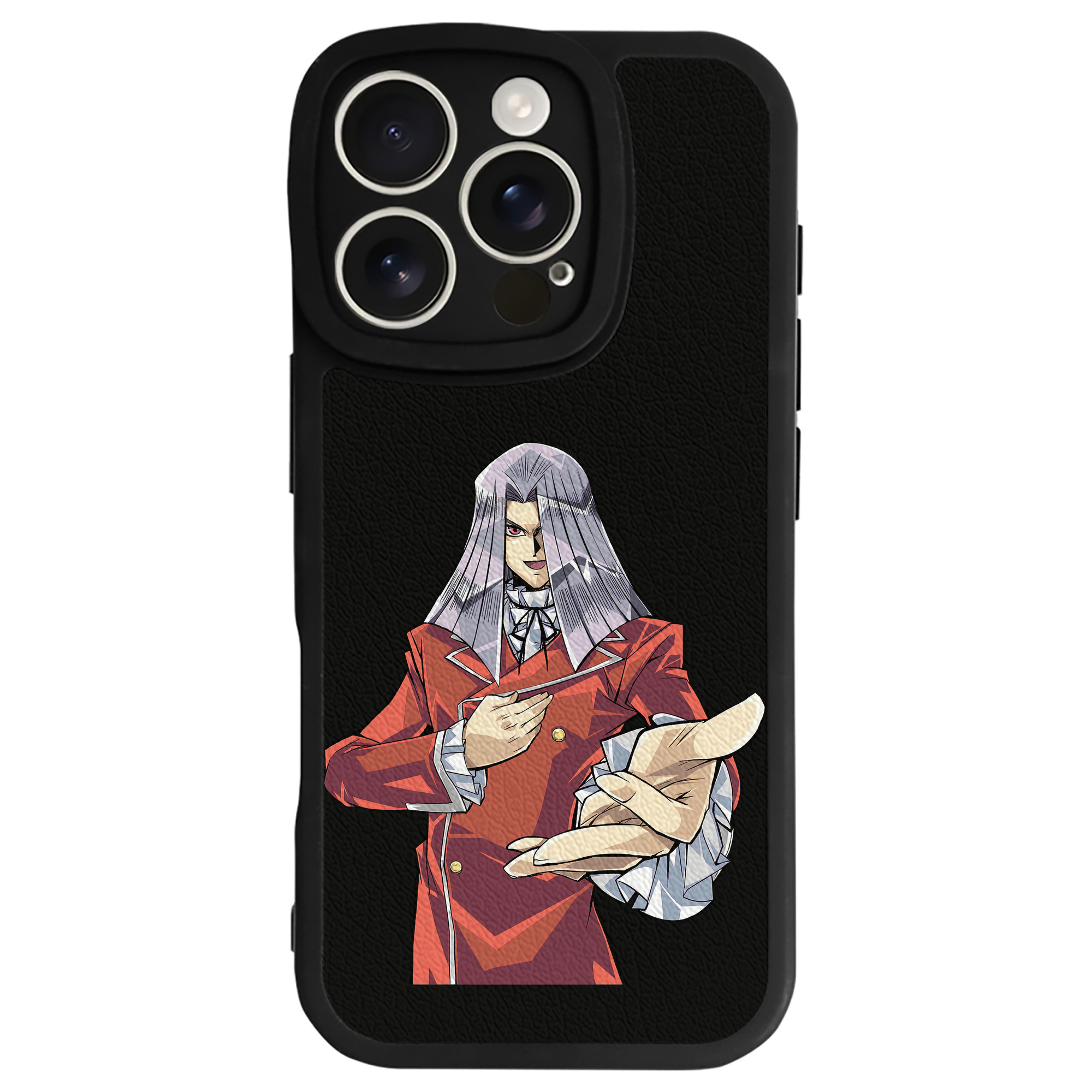 （画像用） 遊☆戯☆王 Yu-Gi-Oh! 【iPhone 16シリーズ対応】シリコンスマホケース（レザー調） 材質：シリコン